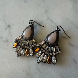 Samantha Wills Rhinestone Dangle Teardrop Earrings